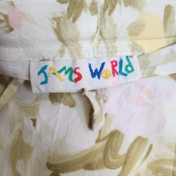 Jams World Vintage Pastel Paint Splatter Pajama Pants Size XL - Picture 7 of 13